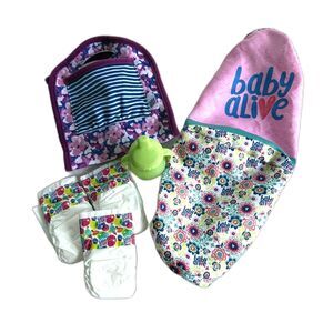 Baby Alive Replacement Sippy Cup Diapers Diaper Change Bag Car Seat Cover Hasbro